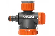 Daewoo DWC 1325 адаптер двухканальный с лейкой для крана с внешней резьбой 3/4" (26,5мм) и 1" (33,3мм)