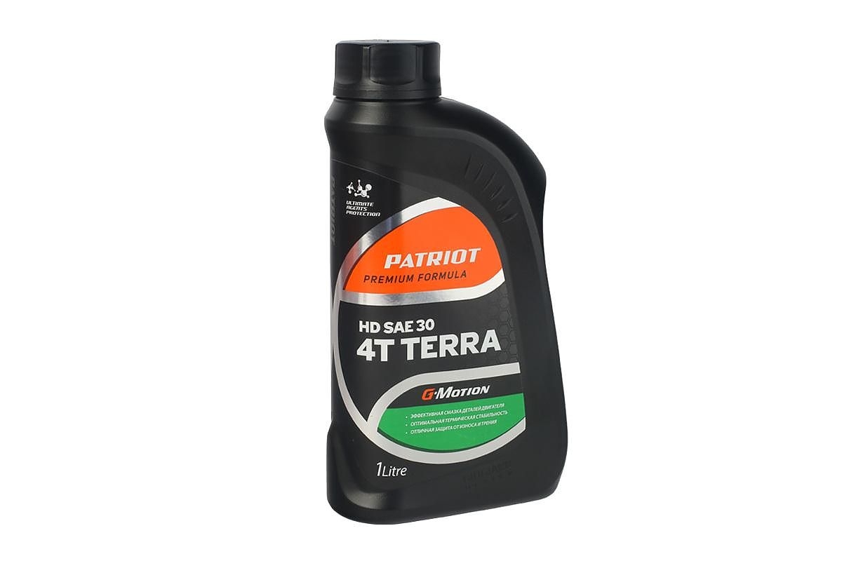 Patriot 850030400 масло 4-х тактное минеральное 1л G-Motion HD SAE30 4T TERRA