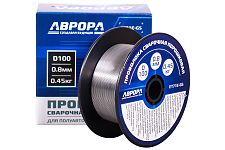 Aurora 39776 проволока сварочная порошковая 0,8мм 0,45кг E71T-GS
