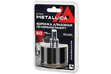 Metallica 901885 коронка алмазная 60мм в сборе для дрели Ultra