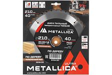 Metallica 909430 диск пильный 210x30/20/16мм Ultra