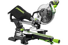 Greenworks 1501707UB пила торцовочная аккумуляторная GD24MS216