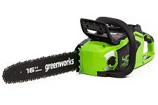 Greenworks 2005807UG пила цепная аккумуляторная GD40CS18