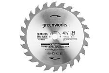 Greenworks 2952507 диск пильный по дереву 120х9,5мм 24Т