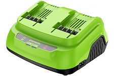 Greenworks G24X2C8 ультрабыстрое зарядное устройство для 2-х аккум. 24V, 8А 2958807