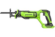 Greenworks GPT-BLRS-1 пила сабельная аккумуляторная BL-motor 24V 1200607