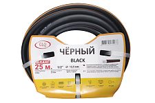 GLQ BLACK/ЧЁРНЫЙ B1/2" 25m шланг армированный 3-х слойный с внешним покрытием из мягкой резины