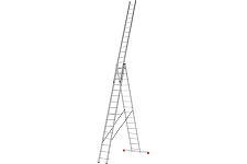 Новая высота NV2230 2230316 лестница 3-х секционная алюминиевая 3х16