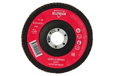 Elitech 1820.038900 круг лепестковый шлифовальный 125х22,2мм Р40