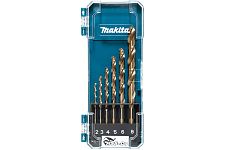 Makita D-75758 набор свёрл по металлу 6шт. HSS-Co (2,3,4,5,6,8мм)