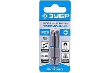 Зубр 26013-3-50-2 биты торсионные PZ3х50мм (2шт.) Е 1/4'' Профессионал