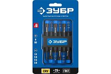 Зубр 25658-Н6 набор отвёрток для точных работ 6 предметов TX-6 Профессионал