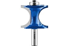 Зубр 28722-54 фреза полустержневая (D=54мм, l=43,5мм, S=12мм, радиус 12,7мм)