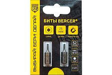 Berger BG-2385 биты магнитные Torx T6х25мм, S2, 2шт. (блистер)