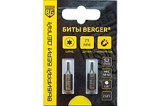 Berger BG-2388 биты магнитные Torx T9х25мм, S2, 2шт. (блистер)