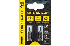 Berger BG-2384 биты магнитные Torx T5х25мм, S2, 2шт. (блистер)