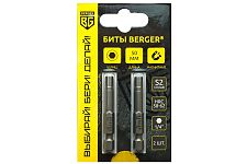 Berger BG-2405 биты магнитные Hex4х50мм, S2, 2шт. (блистер)