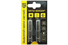 Berger BG-2406 биты магнитные Hex5х50мм, S2, 2шт. (блистер)