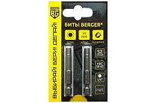 Berger BG-2404 биты магнитные Hex3х50мм, S2, 2шт. (блистер)