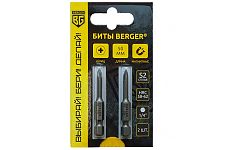 Berger BG-2397 биты магнитные PH1х50мм, S2, 2шт. (блистер)