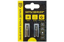 Berger BG-2394 биты магнитные Torx с отверстием T30Hх25мм, S2, 2шт. (блистер)