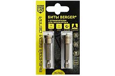 Berger BG-2423 биты магнитные для гипсокартона с ограничителем PH2х50мм, S2, 2шт. (блистер)