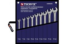 Thorvik CSWS9TB набор ключей карданных 9 предметов, 6-19мм 53473