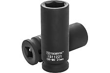 Thorvik IS11221 головка торцевая ударная глубокая 21мм, 1/2"DR 53449