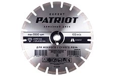 Patriot 811010015 диск алмазный 350х25,4/20 EXPERT сегментный по асфальту