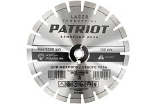 Patriot 811010018 диск алмазный 350х25,4/20 LASER COMMERCIAL сегментный по асфальту
